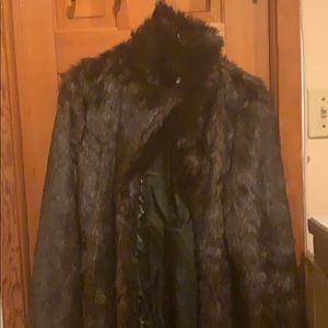 Faux fur coat